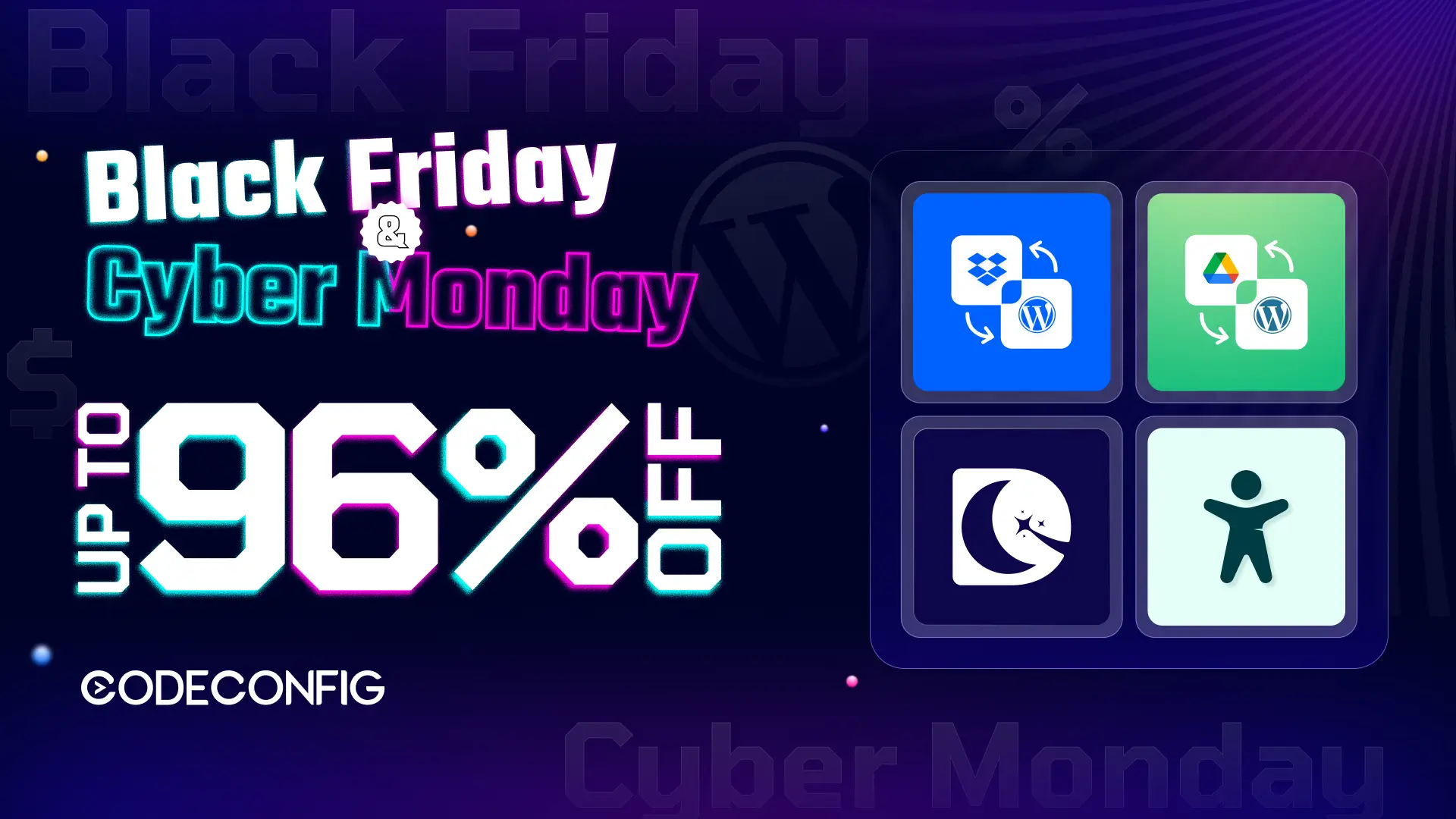 CodeConfig Black Friday Cyber Monday Sale