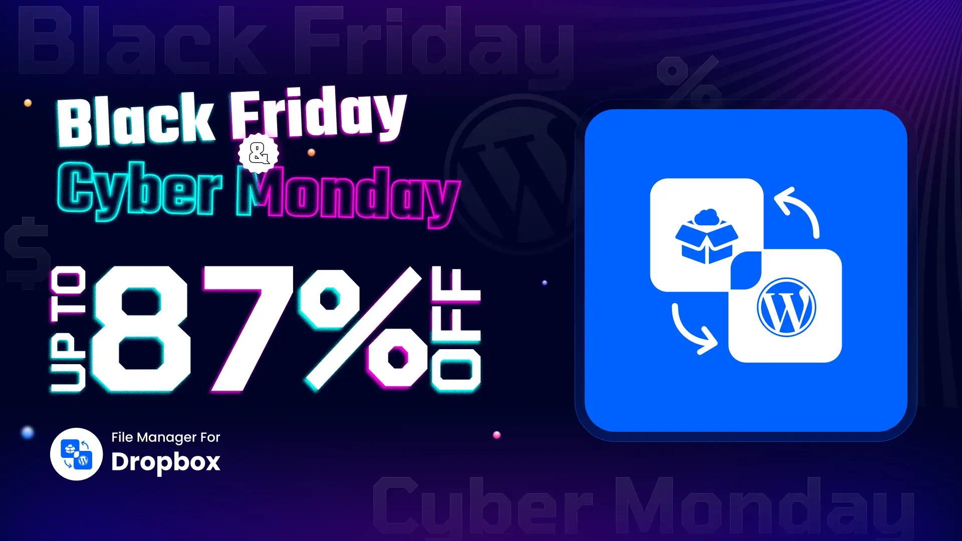 File Manager For Dropbox Black Friday Cyber Monday Sale