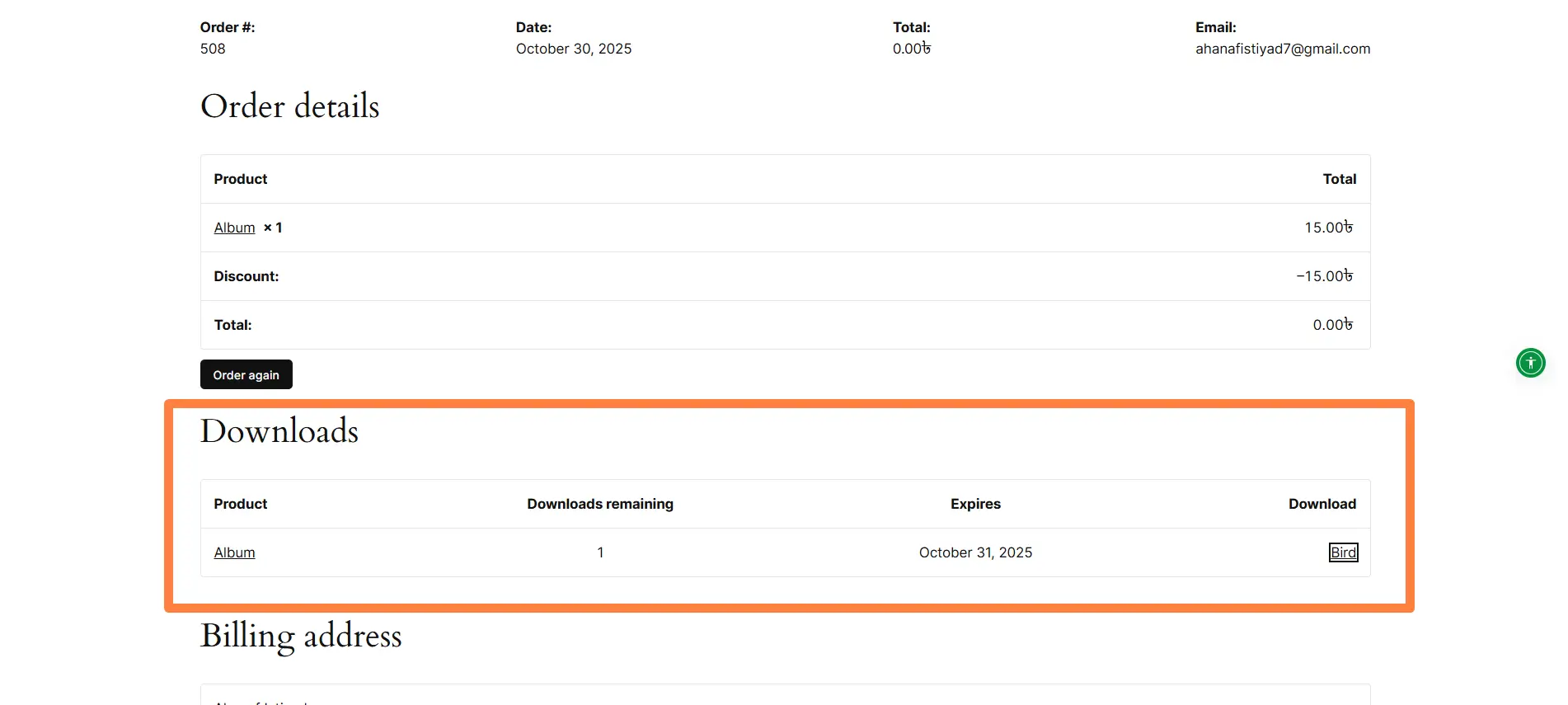 How to Add Google Drive File as Downloadable Product in WooCommerce? 3 Google Drive File As a Downloadable Product in WooCommerce Output