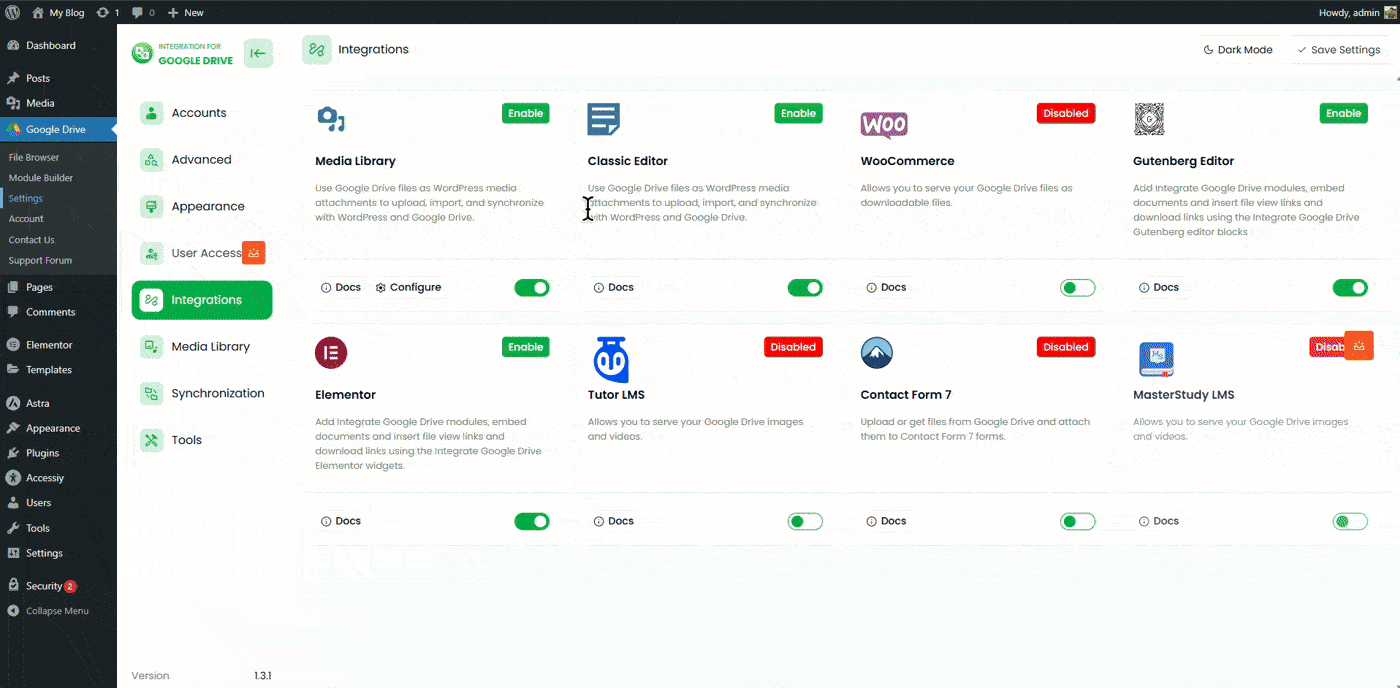 How to Enable Google Drive Integration with Media Library? 2 Google Drive Media Library Integration Demo