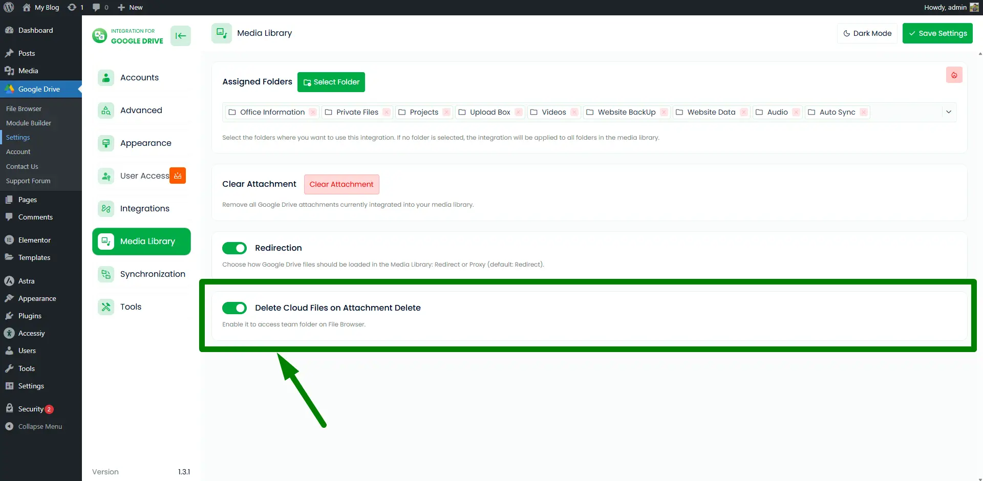 How to Enable Google Drive Integration with Media Library? 5 Google Drive Media Library Integration Spacific Delete Google Drive Cloud Files on Attachment