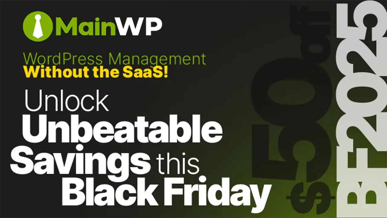MainWP Pro Black Friday Deals
