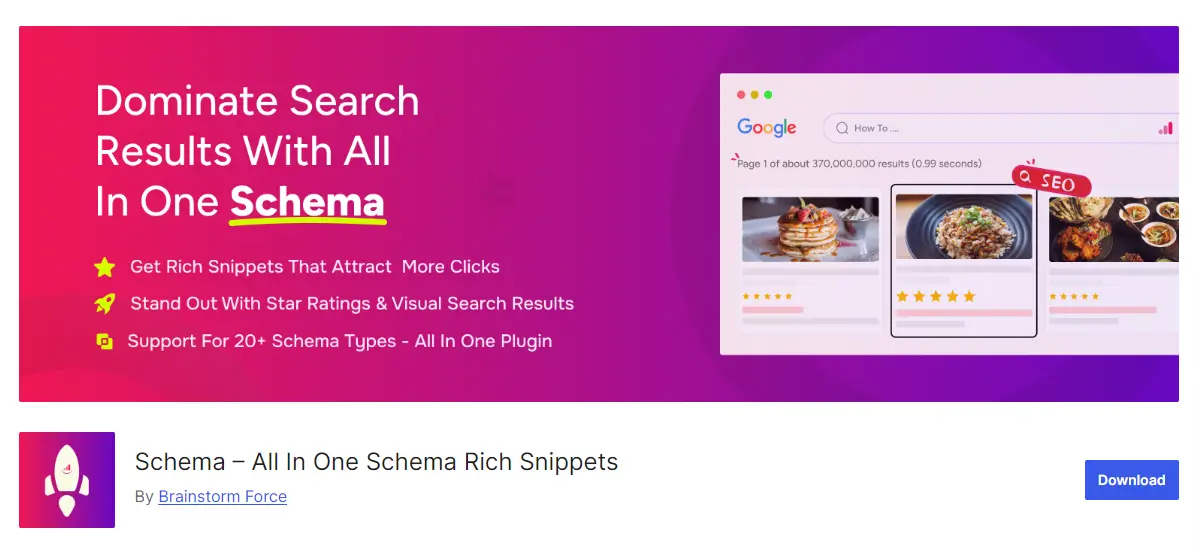 Schema WordPress Banner